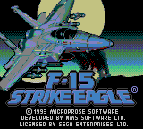 F-15 Strike Eagle Title Screen